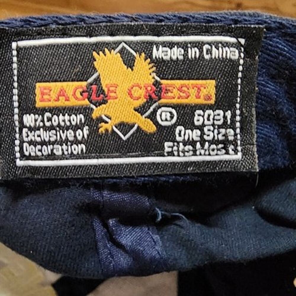 Eagle Crest F-18 Hornet Fighter Jet Baseball Cap Men's Adjustable Navy Blue - Picture 10 of 10